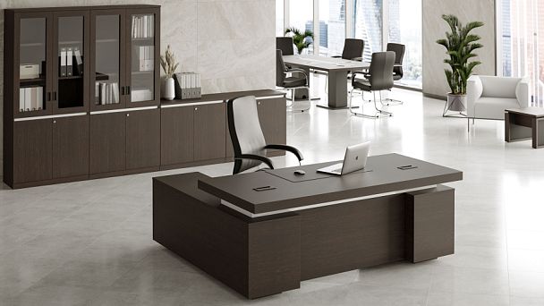 Стол для переговоров Liverpool 120x120x76 дуб нордик - Вид 12