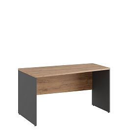 Стол трапеция левый Tess 140x80x75 дуб крафт золотой - Фото предпросмотра