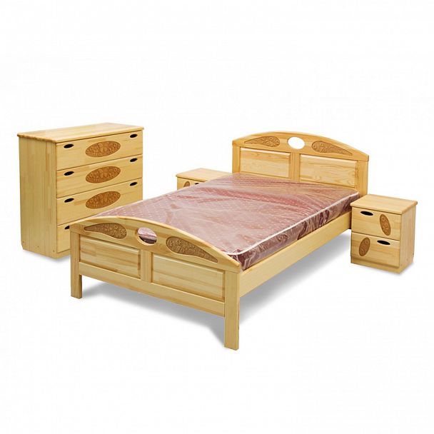 Кровать "Галатея 140" береза - Вид 2