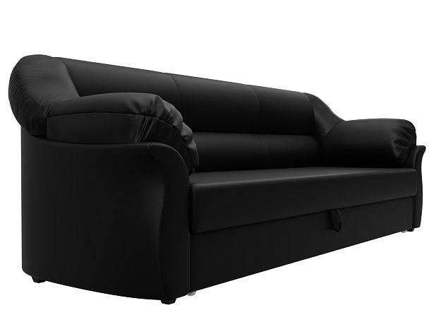 Диван прямой Карнелла Экокожа черный - Вид 3