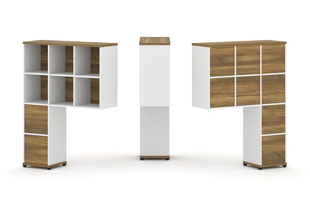 Concept Надставка высокая CN.ONV-007 Сандал Янтарный/Белый Бриллиант/Металл Черный 1099*350*1486 - Вид 1