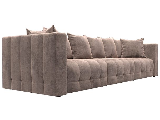 Диван прямой Лига-052 НПБ Лонг Велюр бежевый - Вид 3