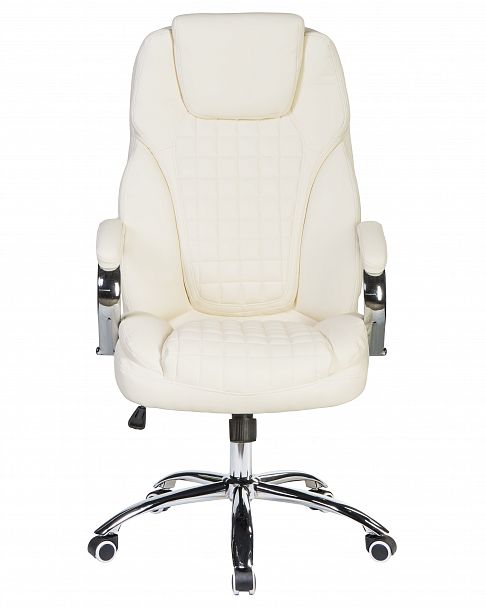 Офисное кресло для руководителей DOBRIN CHESTER (кремовый) - Вид 6
