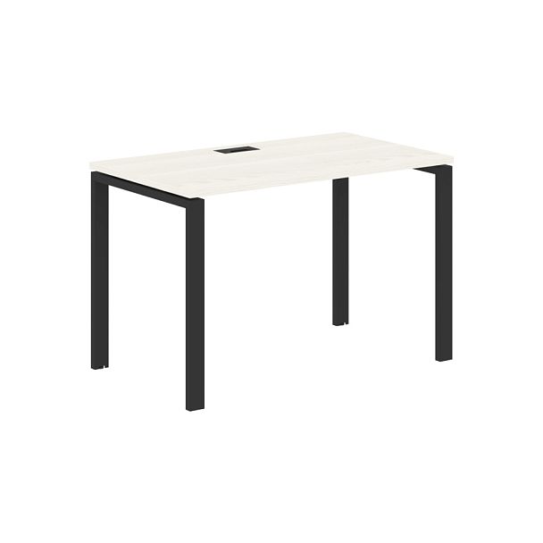 Стол прямой EUST 1167 Ясень Траун/Черный 1160х670х750 EDIS - Вид 1