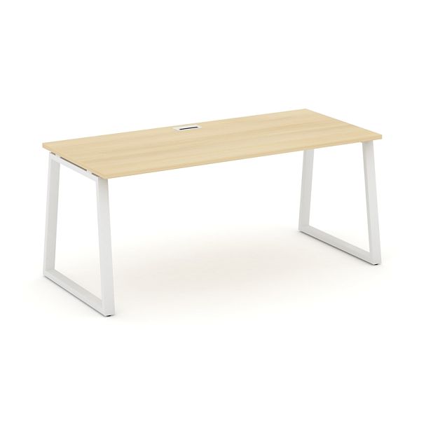 Style Project Direct Direct Стол письменный SN-6T1.SR-014.M Акация Лорка/Металл Белый 1580*700*750 - Вид 1
