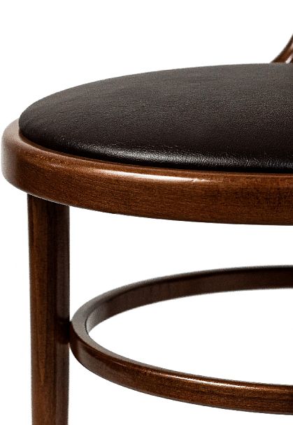 Комплект венских деревянных стульев Ослав светлый орех/коричневая экокожа, 2 шт. - Вид 9