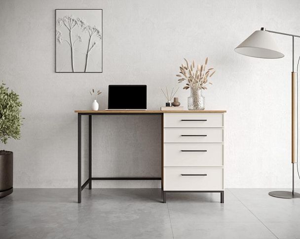 Стол рабочий Nicole c одной тумбой NR23 - Вид 5