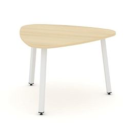 Стайл Проджект Стол переговорный SN-5.SPRG-71.3 Акация Лорка/Металл Белый 1200*1200*750 - Фото предпросмотра