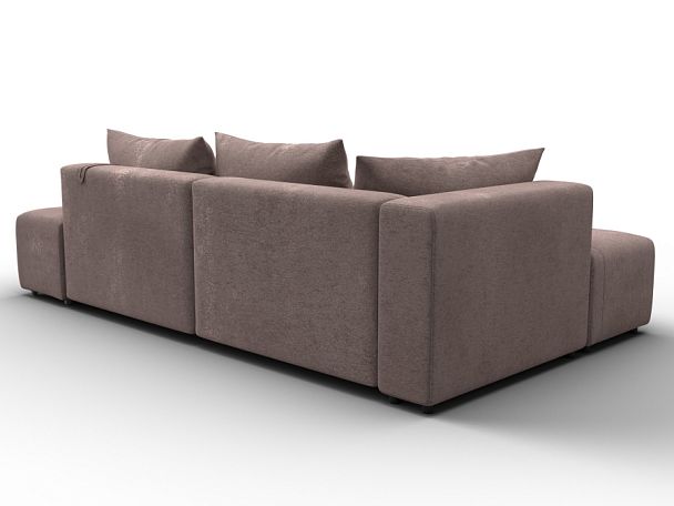 Диван угловой Лига-103 НПБ угол левый Велюр бежевый - Вид 5