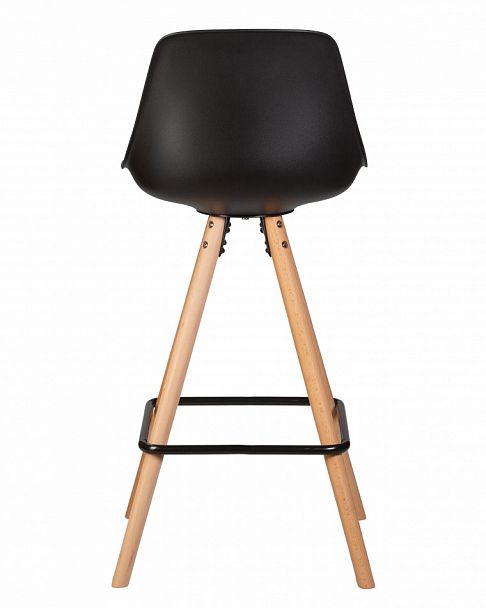 Стул полубарный DOBRIN RONNI (ножки светлый бук, черный (B-03)) - Вид 6