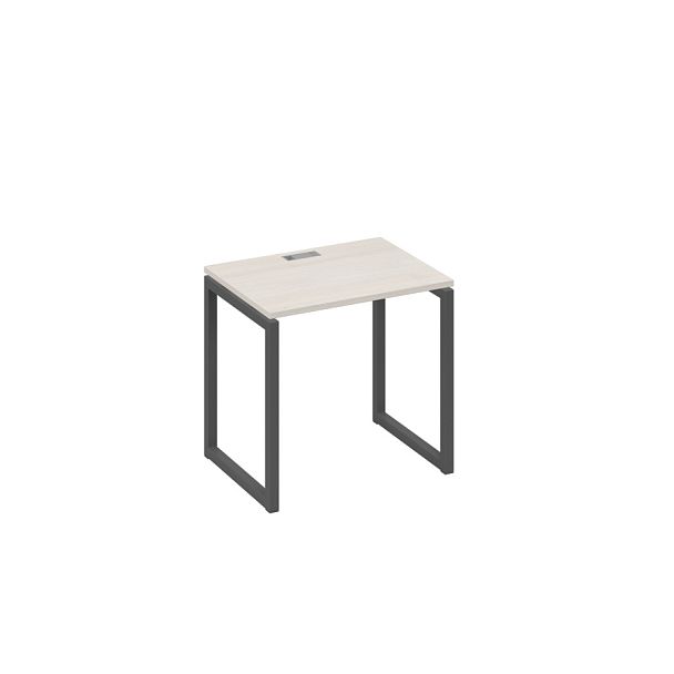 Стол письменный на металлокаркасе QUATTRO A4 А4 Б4 001 БП дуб / металлокаркас антрацит - Вид 1