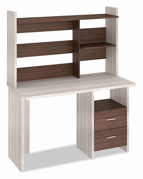 Стол компьютерный Домино Лайт СКЛ-Прям120+НКЛ-120 Карамель/Шамони - Вид 1