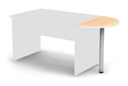 SMART/СМАРТ RS027-78Х43 Стол приставной без опор 780х430х737 Швейцарский вяз - Фото предпросмотра