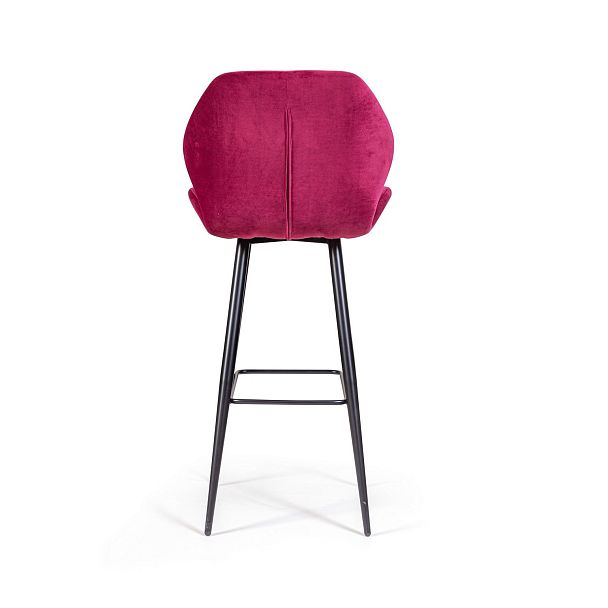 Стул барный Crystal, бархат винно-красный 16 - Вид 6