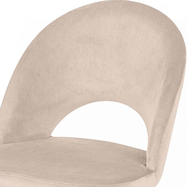 Стул кухонный Рэди кремовый велюр/белый - Вид 6