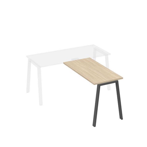 Брифинг-приставка опоры TRE A4 А4 Б3 072 БП дуб скандинавский / металлокаркас антрацит - Вид 1