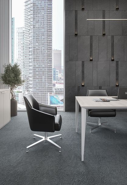 Шкаф высокий со стеклом мат., Atlas 824х450х1976 обвязка YN, фасады YN - Вид 9