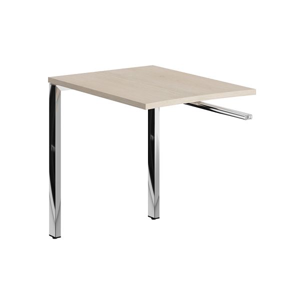 Брифинг приставка XGR 889.1 Бук Тиара/Нержавеющая сталь 800х600х750 XTEN GLOSS - Вид 1