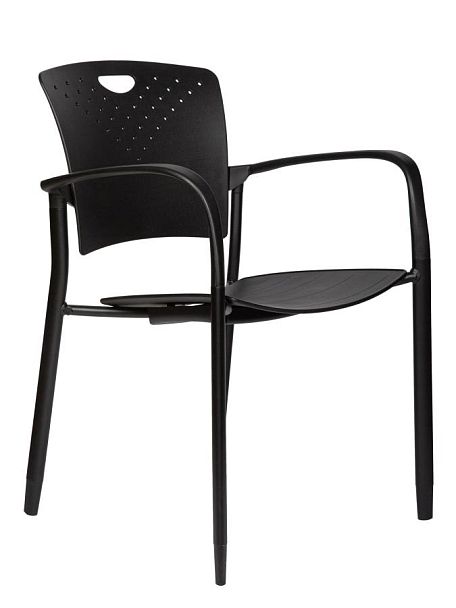 Стул / Kelvin / черный пластик/черная база - Вид 1