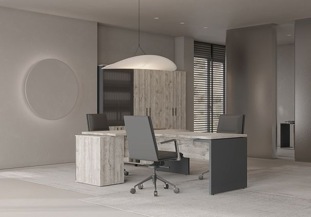 Стол письменный Zion Light 160x80x75 дуб нордик - Вид 3