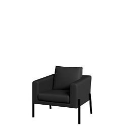 Кресло Kruz 89x78x83 чёрный - Фото предпросмотра