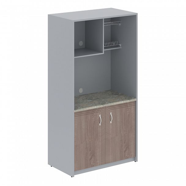 Офисная мини кухня SCB 120.3MT дуб сонома темный - Вид 1