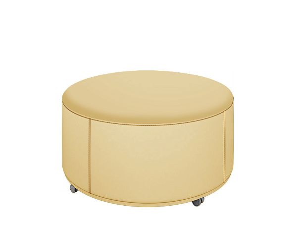 Пуф БОНО БН-8035-К 80х80х38,5h Oregon 12 (кожзам) бежевый "Пуфы и банкетки"  ТК-002920003469 бежевый - Вид 1