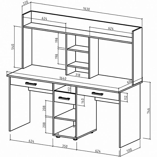 Стол письменный Остин-15Я - Вид 2