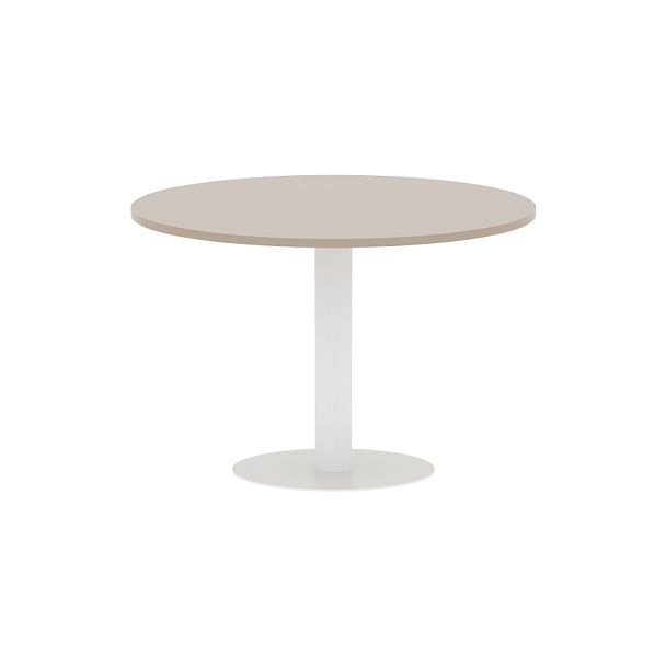 Конференц стол ПРГ-100 Мокачино/Белый D1000х750 - Вид 1