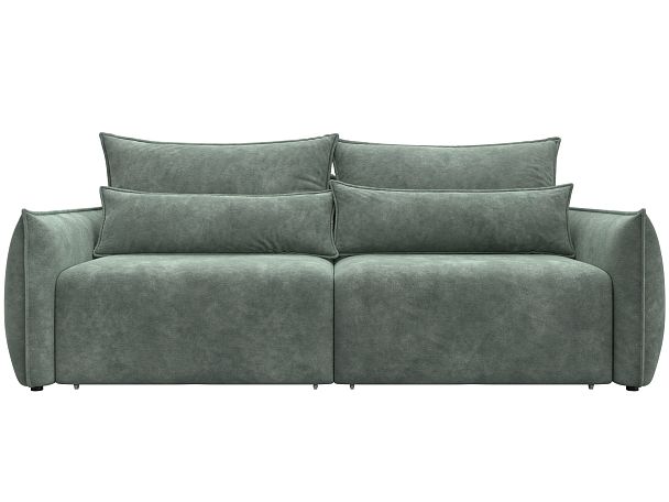 Диван прямой Лига-051 НПБ Велюр зеленый - Вид 2