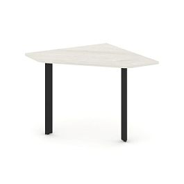 Style Project Next Угловой элемент переговорного стола SN-59.UPRG-001 Дуб Наварра/Металл Черный 980*980*750 - Фото предпросмотра