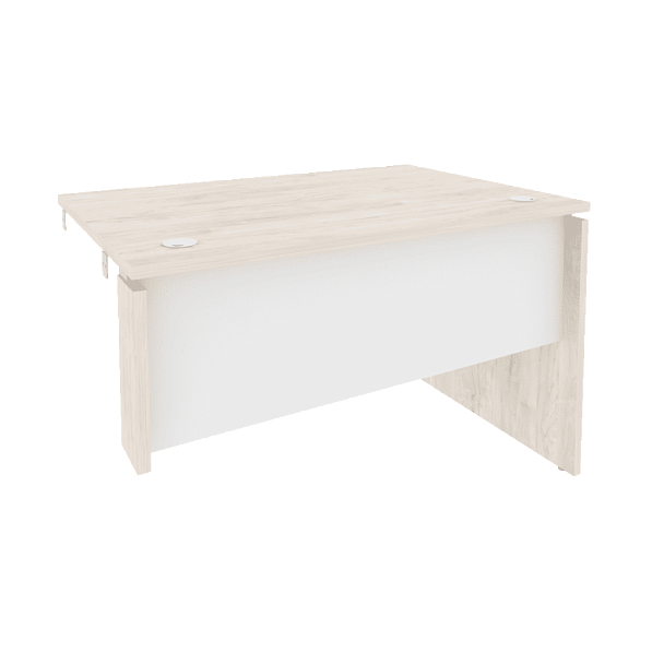 Onix Стол-приставка правый к опорным элементам O.SPR-2.8 (R) Денвер светлый/Белый бриллиант 1180*800*750 - Вид 1