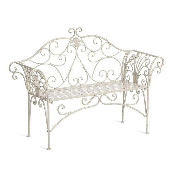 Скамья Secret de Maison Божоле/Beaujolais (мод.PL08-8574), металл, белый антик (antique white) - Вид 1