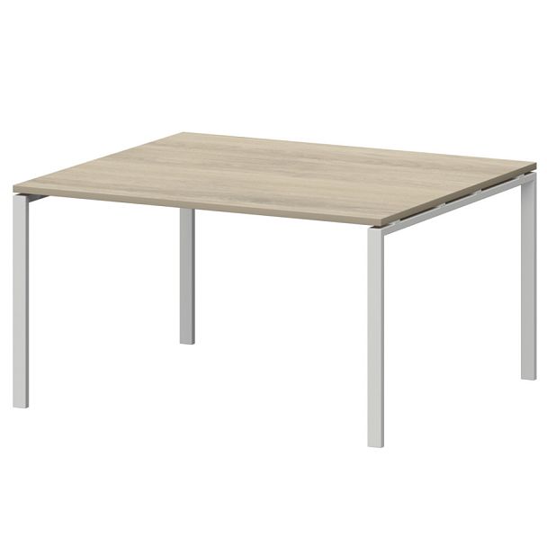 Стол переговорный на металлокаркасе СМСП-П-12.123.Пр25 Кронберг/Белый 1200x1236x750 Смарт - Вид 1