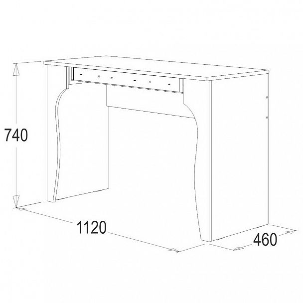 Стол туалетный "Ольга 12 ЛДСП" - Вид 2