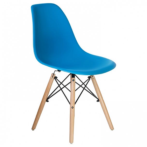 Стул обеденный LMZL-PP623 (ножки светлый бук, цвет сиденья голубой) - Вид 2