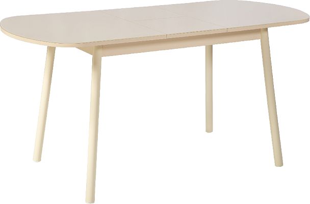 Стол раскладной стеклянный Вин 120 Кремовый/Кремовый - Вид 6