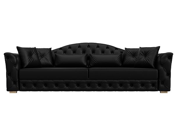 Диван прямой Артис Экокожа черный - Вид 2