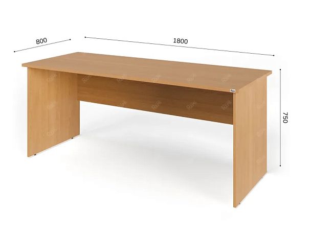 ЛАЙТ / LIGHT RLG003-18x8 Прямоугольный стол 180x80x75 Бук - Вид 2