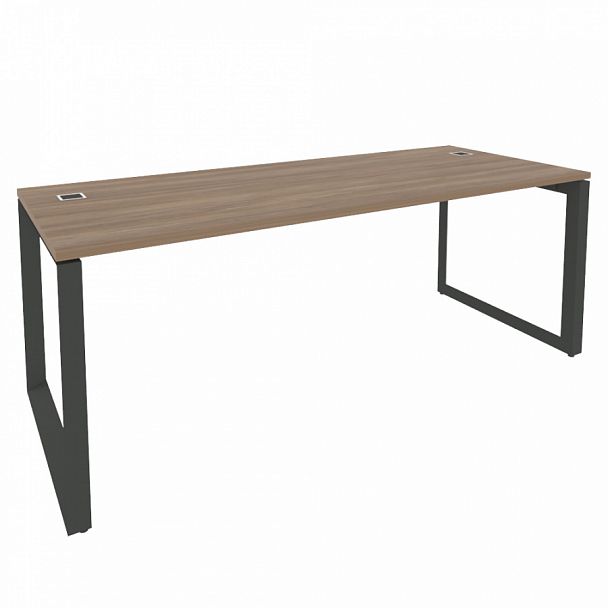 Стол рабочий руководителя на О-образном м/к "ONIX DIRECT LUX" M-O.MO-SRR-6.8 дуб аризона/антрацит - Вид 1