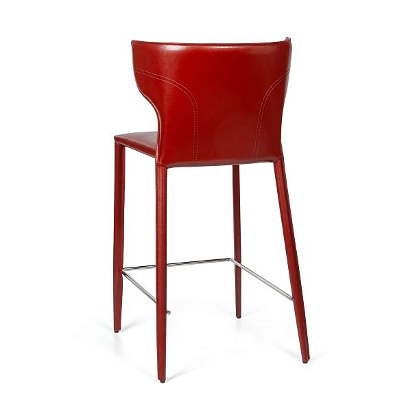 Стул полубарный Austin, кожа ретро-красный - Вид 5