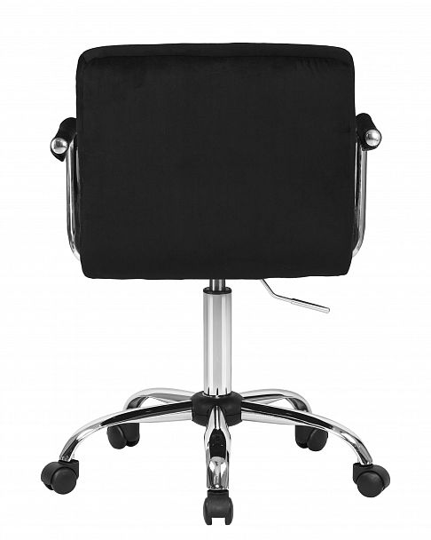 Офисное кресло для персонала DOBRIN TERRY (черный велюр (MJ9-101)) - Вид 5