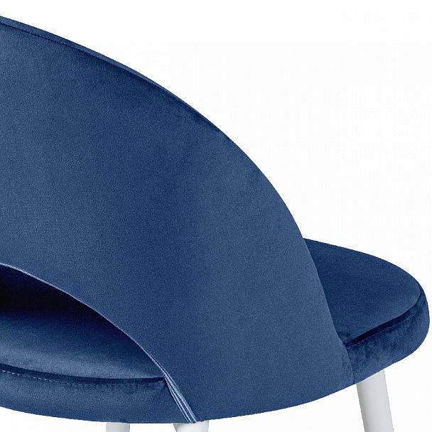 Стул кухонный Рэди синий велюр/белый - Вид 9