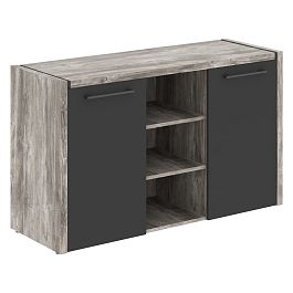 Тумба под фригобар MTF 140 Антрацит/Сосна Нордик 1400х492х828 MORRIS TREND - Фото предпросмотра