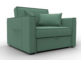 Кресло-кровать Лига-104 (80) Рогожка зеленый - Фото предпросмотра