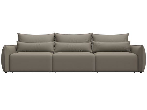 Диван прямой Лига-051 НПБ Лонг Экокожа бежевый - Вид 2