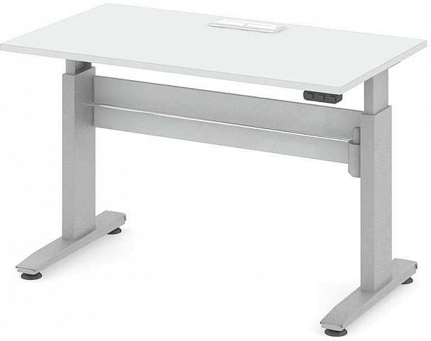 Стол офисный рабочий С-ТРС2 "Трансформер" ПК-ТРС-СТ140Х80КК/ЭРД-В1-76 белый - Вид 1