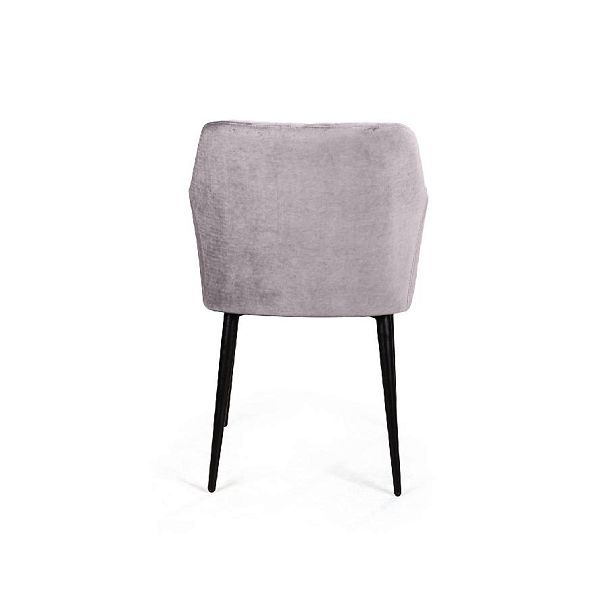 Стул с подлокотниками Robert, бархат светло-серый 26 - Вид 7