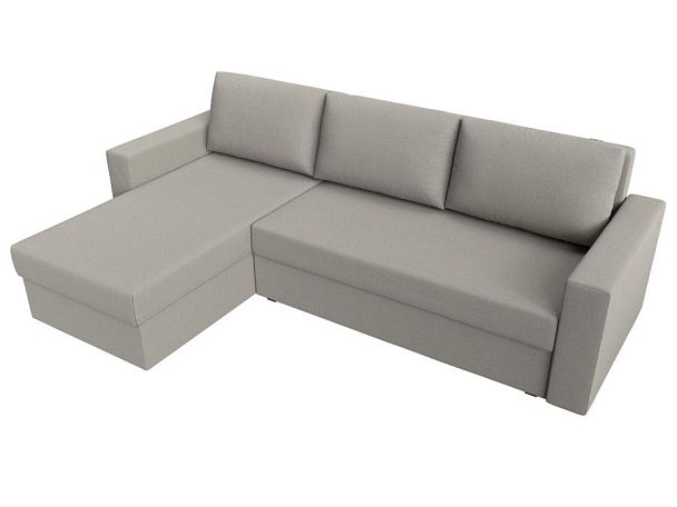 Диван угловой Траумберг Лайт левый угол Рогожка бежевый - Вид 6
