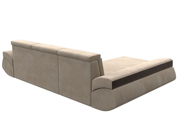 Диван угловой Лига-032 левый угол Велюр бежевый - Вид 6
